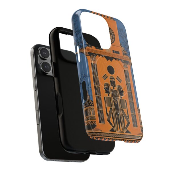 Artistic Tough Magnetic Phone Case - Unique Egyptian Design - Image 3