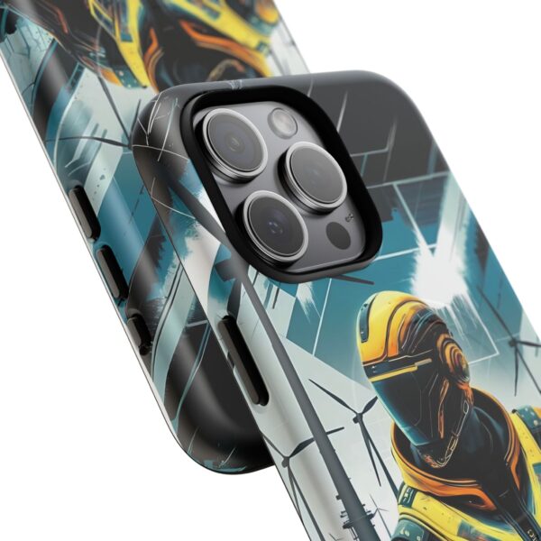 Futuristic Tough Magnetic Phone Case | Cyberpunk Design for Tech Lovers - Image 5