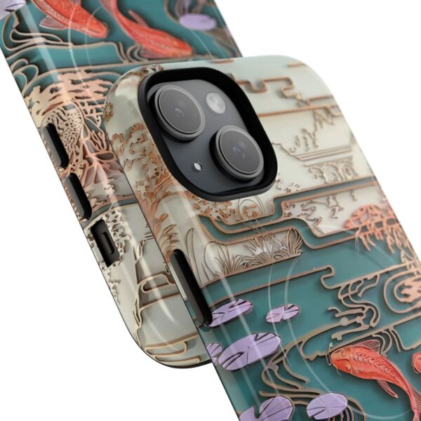 Elegant Koi Fish Magnetic Phone Case – Stunning Protection with Artistic Design - Image 2
