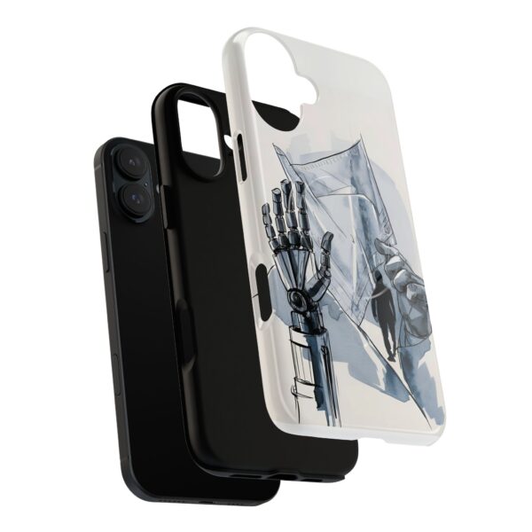 Artistic Tough Magnetic Phone Case - Robot Hand Design - Image 15