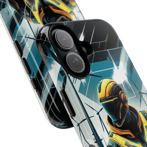 Futuristic Tough Magnetic Phone Case | Cyberpunk Design for Tech Lovers - Image 20
