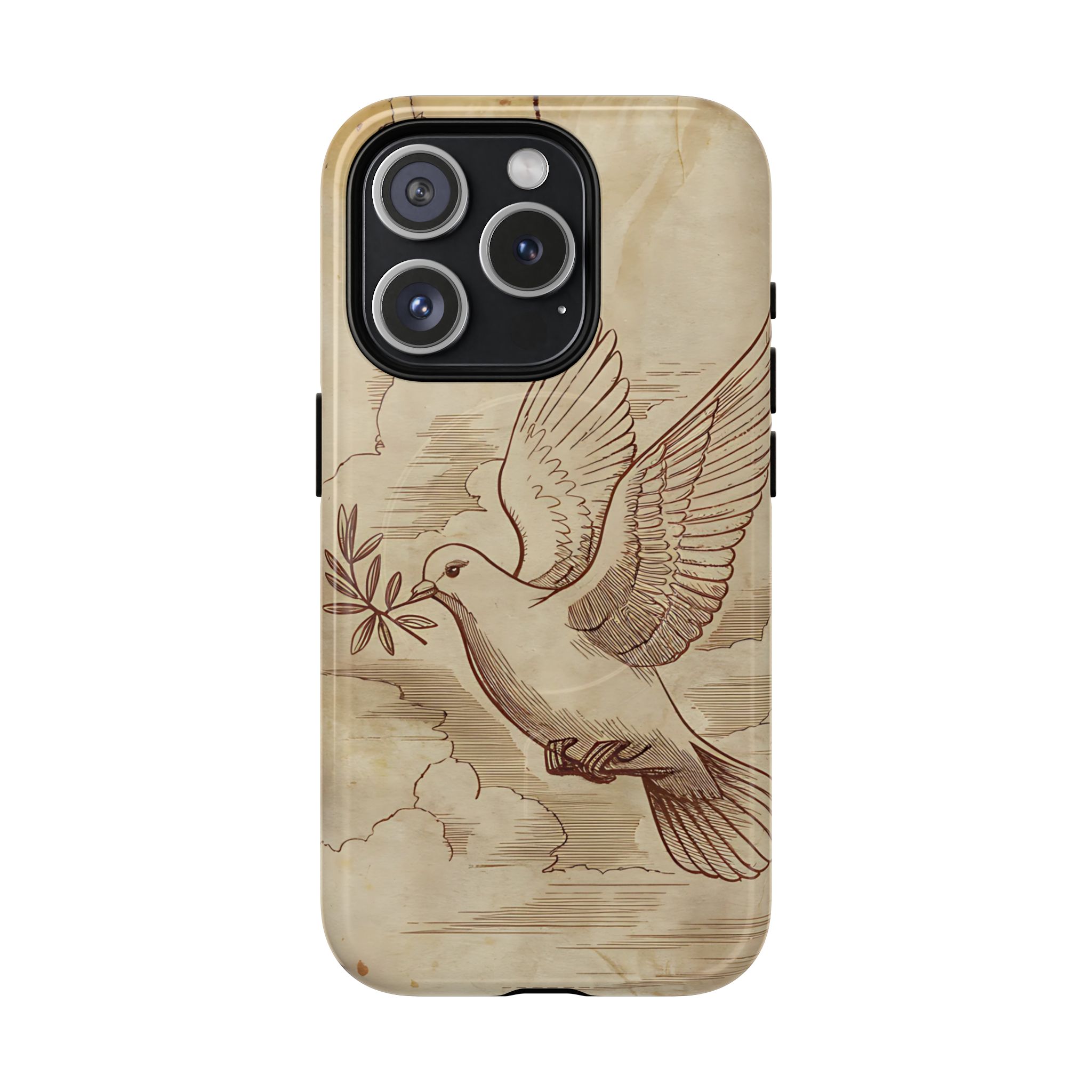 Vintage Bird Design Tough Magnetic Phone Case