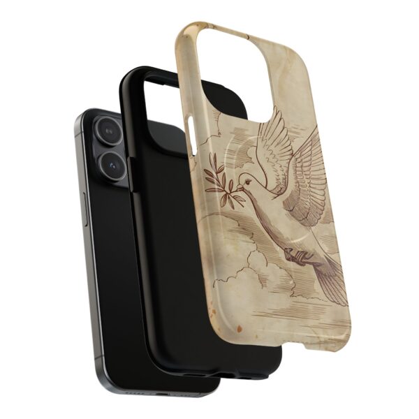 Vintage Bird Design Tough Magnetic Phone Case - Image 3