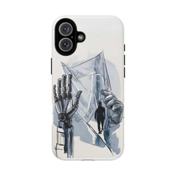 Artistic Tough Magnetic Phone Case - Robot Hand Design - Image 16