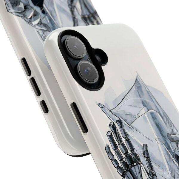 Artistic Tough Magnetic Phone Case - Robot Hand Design - Image 14