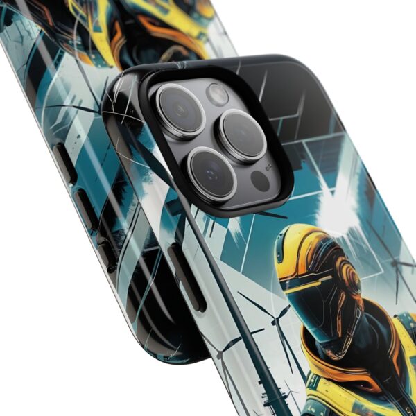 Futuristic Tough Magnetic Phone Case | Cyberpunk Design for Tech Lovers - Image 2