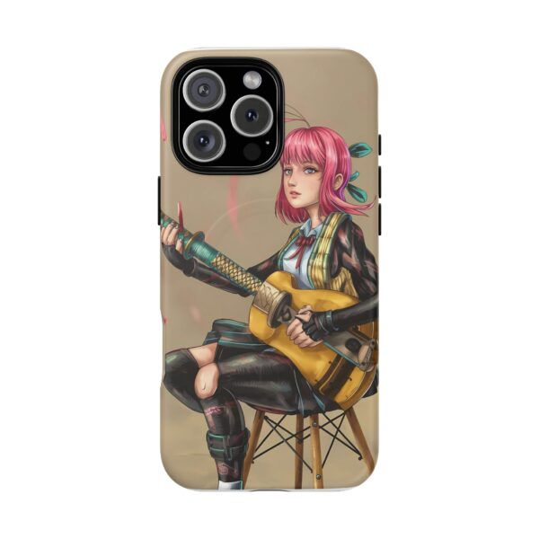 Artistic Tough Magnetic Phone Case - Guitar Girl Design - Image 4