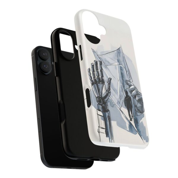 Artistic Tough Magnetic Phone Case - Robot Hand Design - Image 18