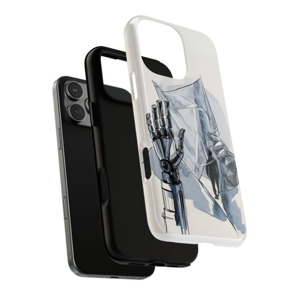 Artistic Tough Magnetic Phone Case - Robot Hand Design - Image 9