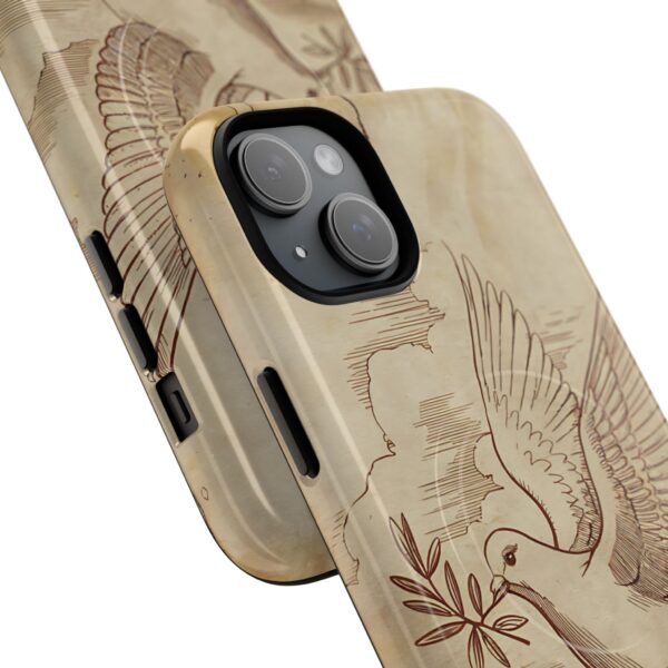 Vintage Bird Design Tough Magnetic Phone Case - Image 8