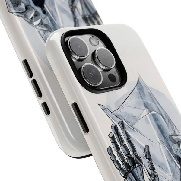 Artistic Tough Magnetic Phone Case - Robot Hand Design - Image 8