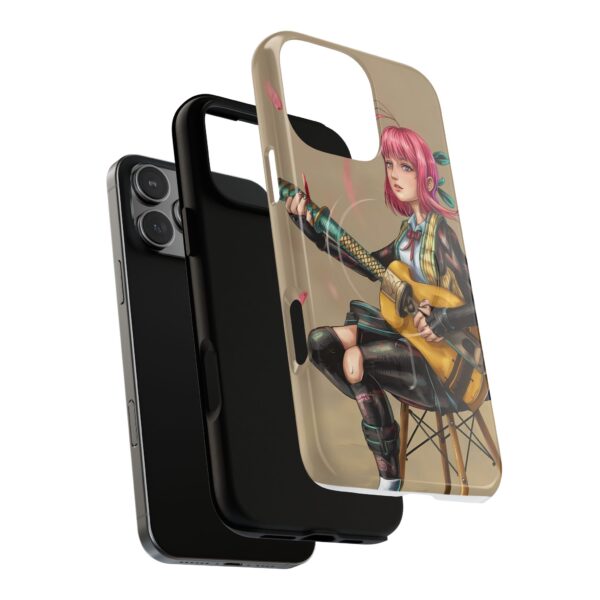 Artistic Tough Magnetic Phone Case - Guitar Girl Design - Image 3