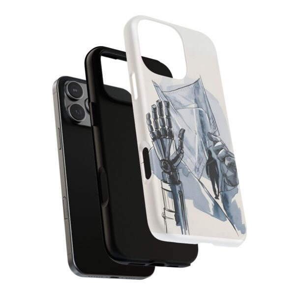 Artistic Tough Magnetic Phone Case - Robot Hand Design - Image 12