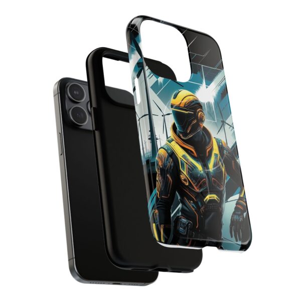 Futuristic Tough Magnetic Phone Case | Cyberpunk Design for Tech Lovers - Image 3