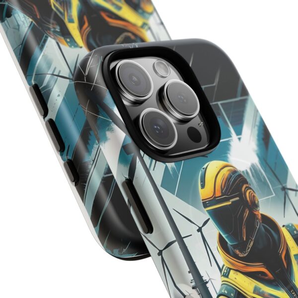 Futuristic Tough Magnetic Phone Case | Cyberpunk Design for Tech Lovers - Image 11
