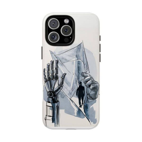 Artistic Tough Magnetic Phone Case - Robot Hand Design - Image 7
