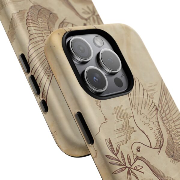 Vintage Bird Design Tough Magnetic Phone Case - Image 5
