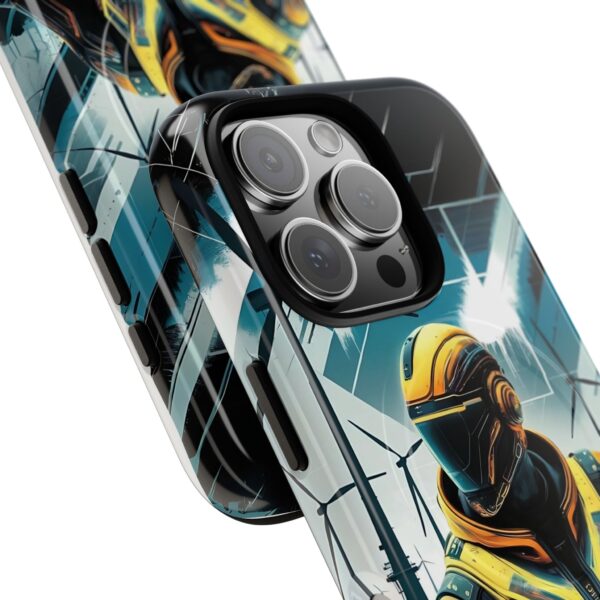 Futuristic Tough Magnetic Phone Case | Cyberpunk Design for Tech Lovers - Image 8